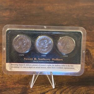Susan B Anthony Dollars Uncirculated Set 1979 1980 1999 by Littleton Coin